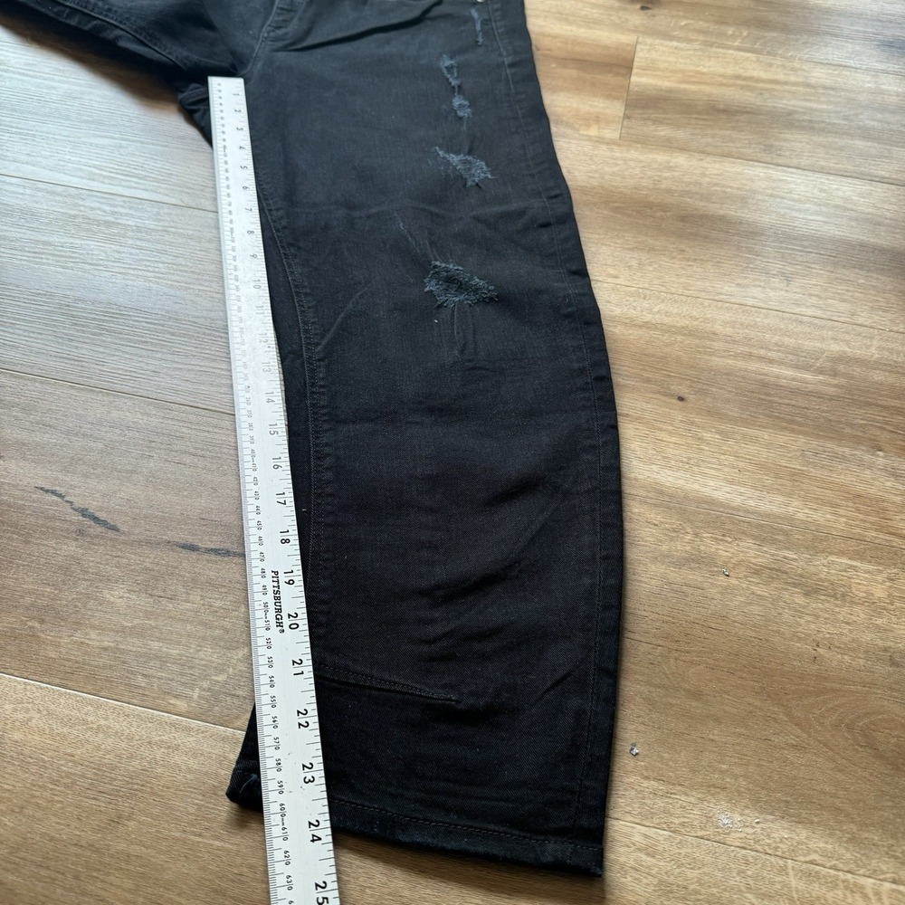G Star Raw Jeans Men 28x32 Black Type C 3D Loose Distress Grunge Bow‎ Fits 33x24 - Picture 9 of 9